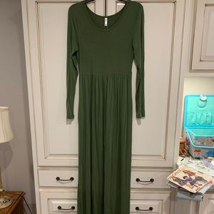 Olive maxi dress